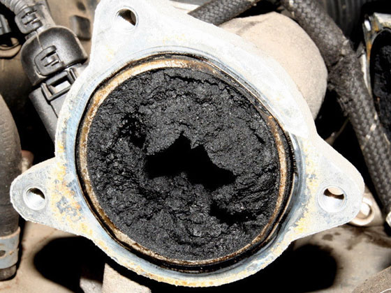 сажевое отложение во впускном коллекторе система EGR